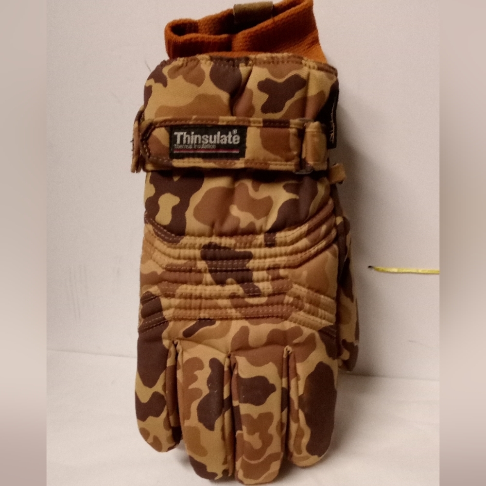 Dolfin Thinsulated Gloves Brown Camouflage  XL  NEW